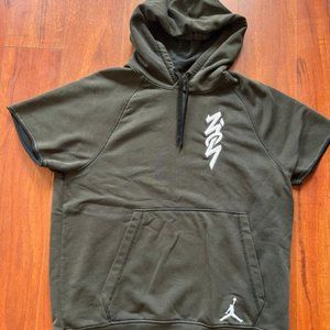 Nike Jordan Zion Williamson Short Sleeve Raglan Hoodie Size M